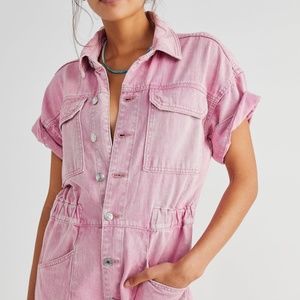 Free People Marci Coveralls - Discontinued Maui Pink!